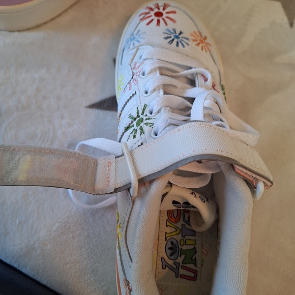 Adidas Originals Men's Forum Low Pride Pack Love Unites Sneakers GW2416 Size 8 - Picture 7 of 13